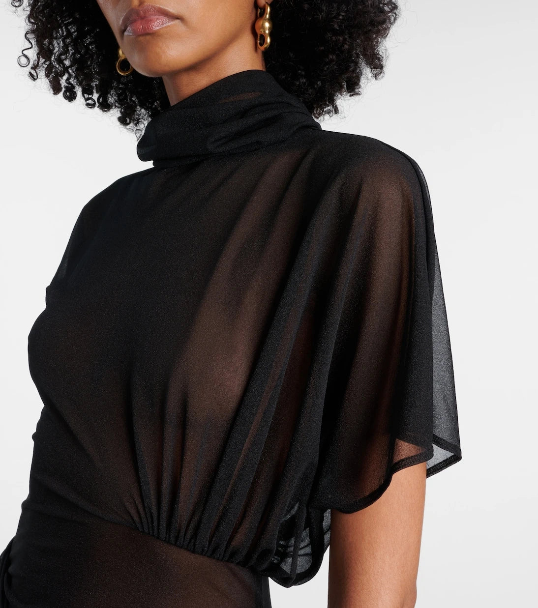 Rick Owens - Lilith sheer organza jersey gown