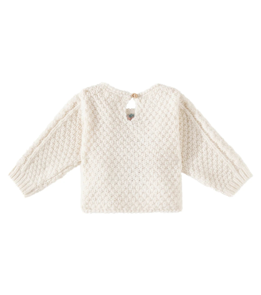 Louise Misha - Vinia cable-knit embroidered sweater