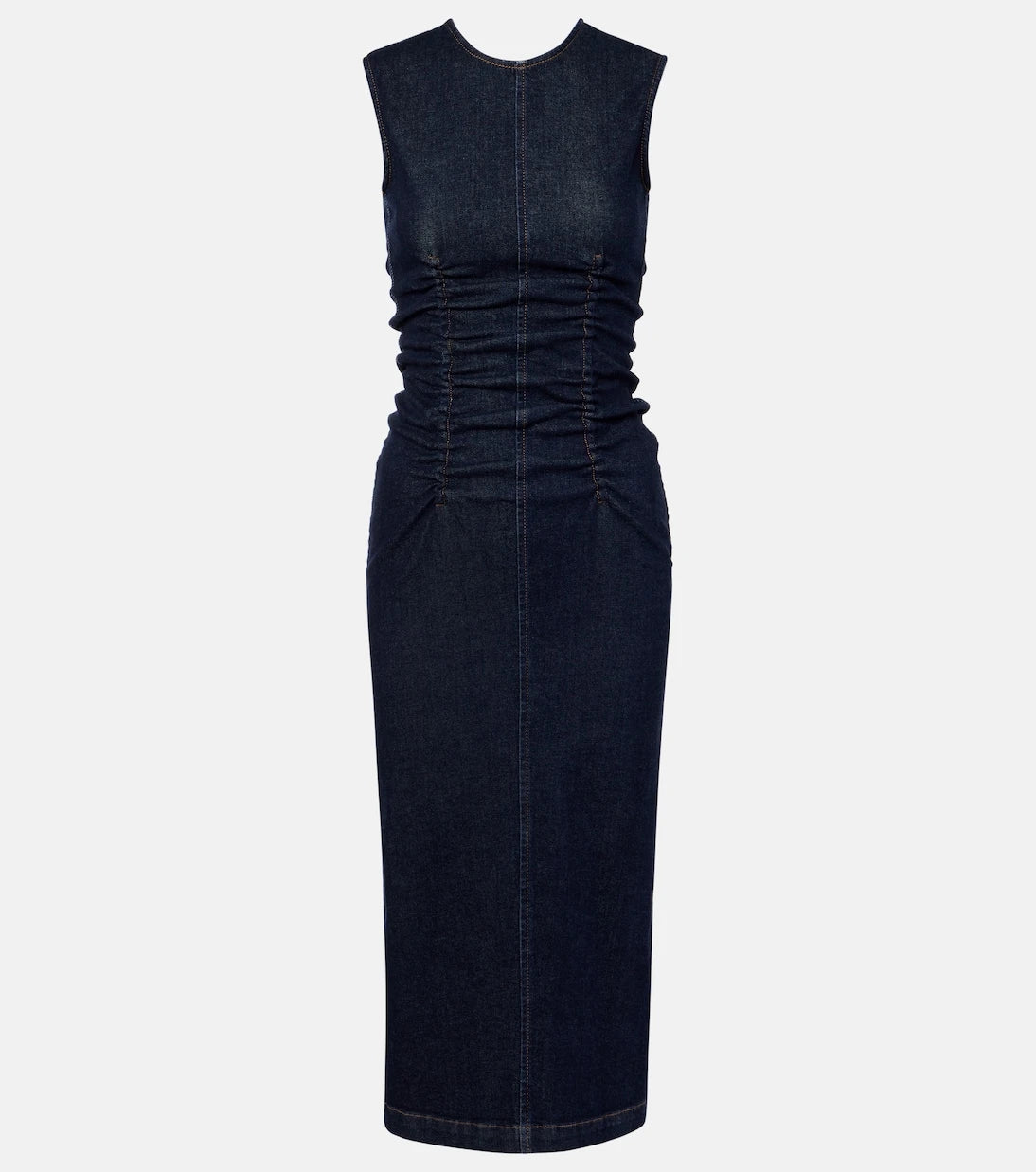 Sportmax - Voto ruched denim midi dress