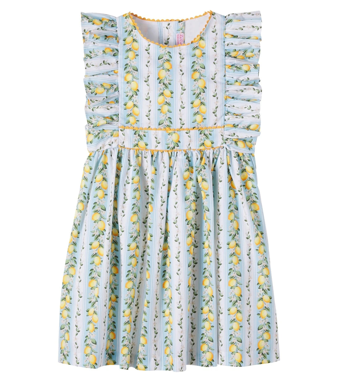 La Coqueta - Limon printed cotton dress