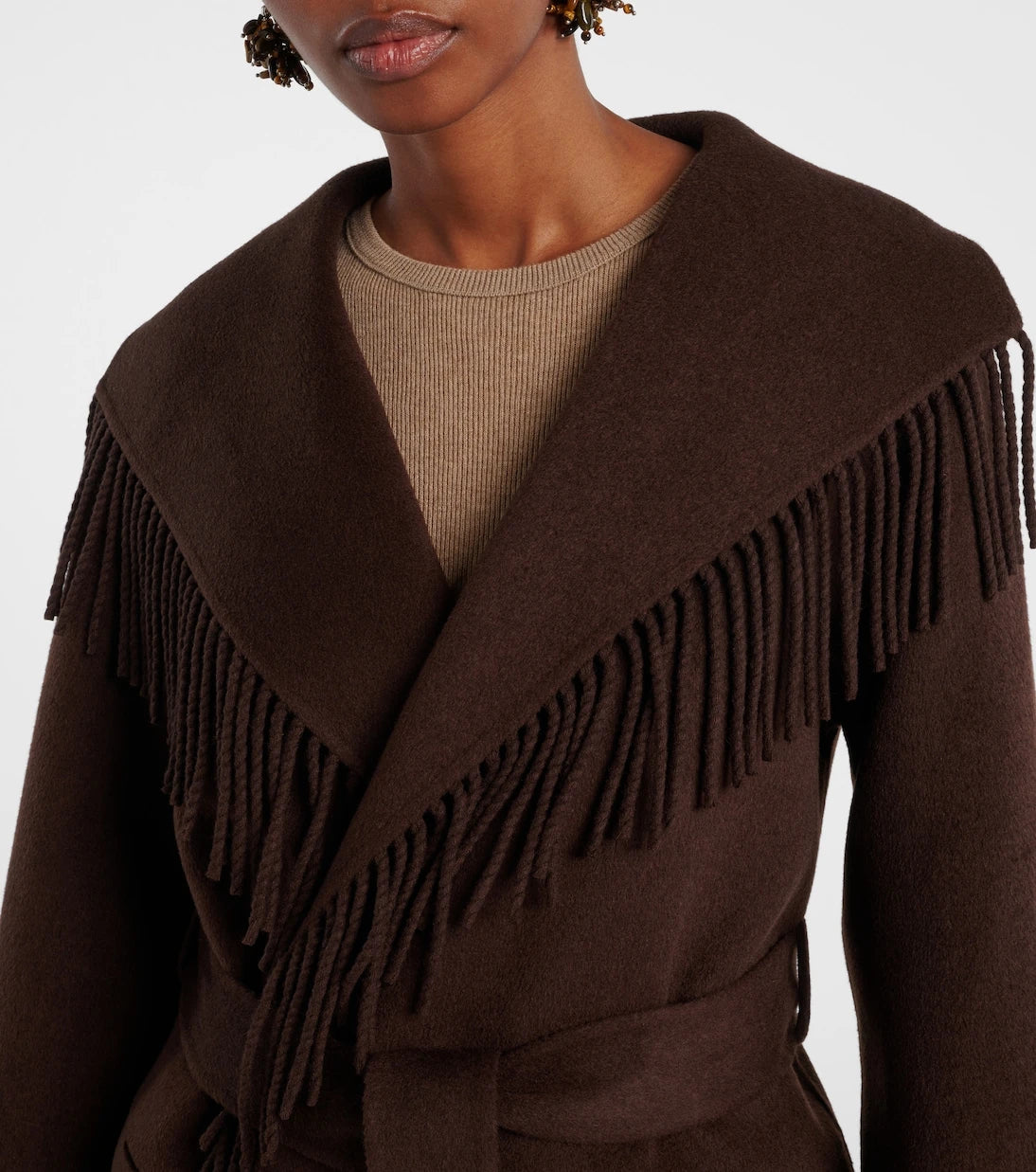 Simkhai - Rowen fringed wool-blend jacket
