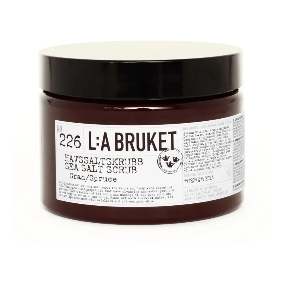 L:A BRUKET - 226 Spruce Sea Salt Scrub - 420 g