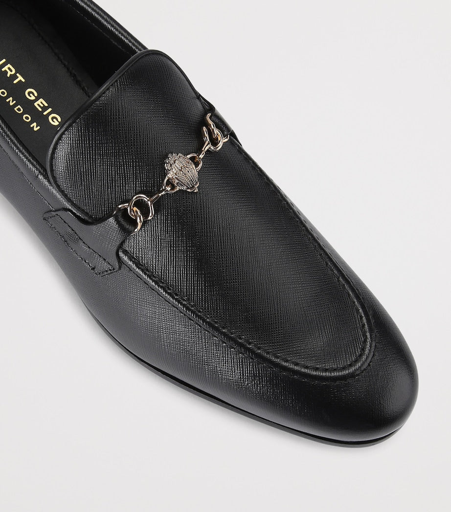 Grained Leather Alton Loafers