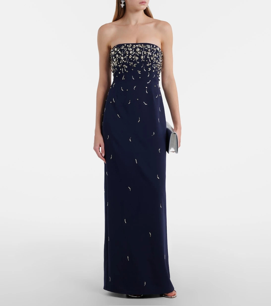 Simkhai - Reign embellished crêpe bustier gown