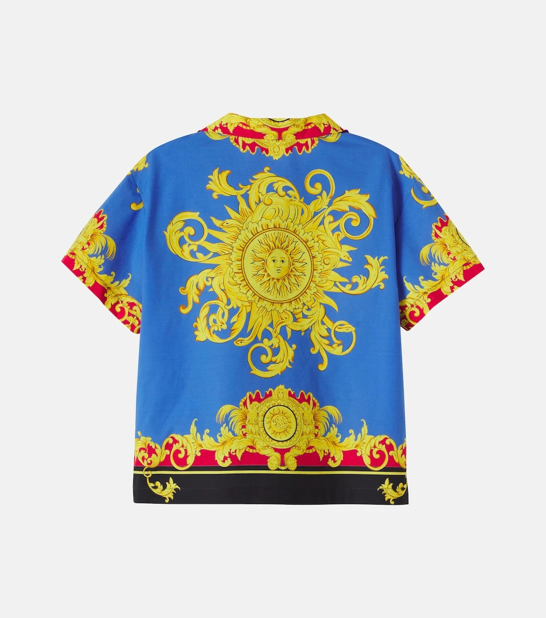 Versace Kids - Printed cotton poplin shirt