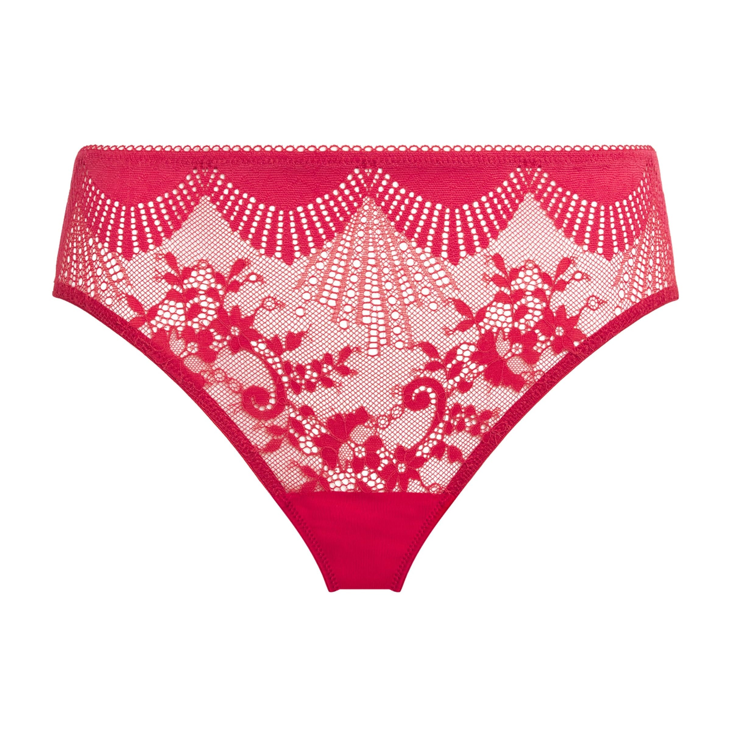 Wacoal Red Stretch-Lace Sensu Briefs