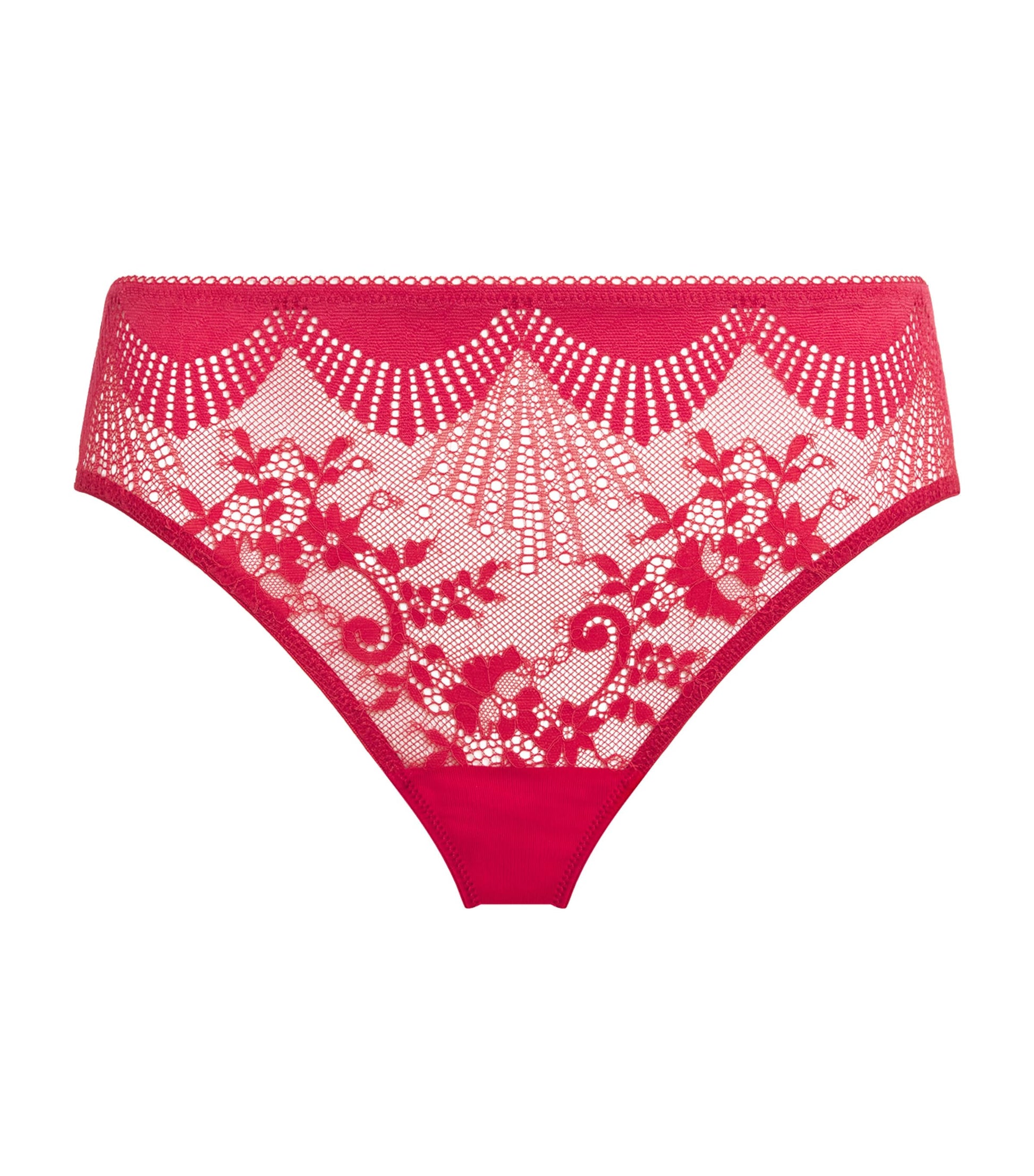 Wacoal Red Stretch-Lace Sensu Briefs