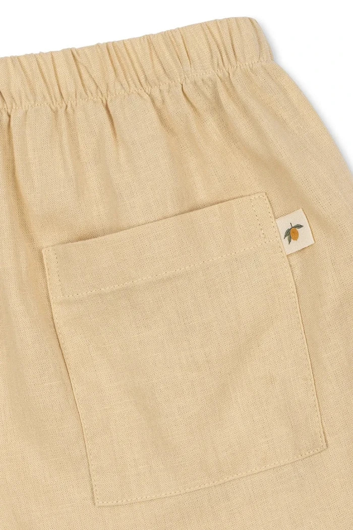 Konges Sløjd Çocuklar için Keten Kısa Pantolon FRANZEN LINEN SHORTS