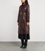 MAX&Co. Brown Leather Trench Coat