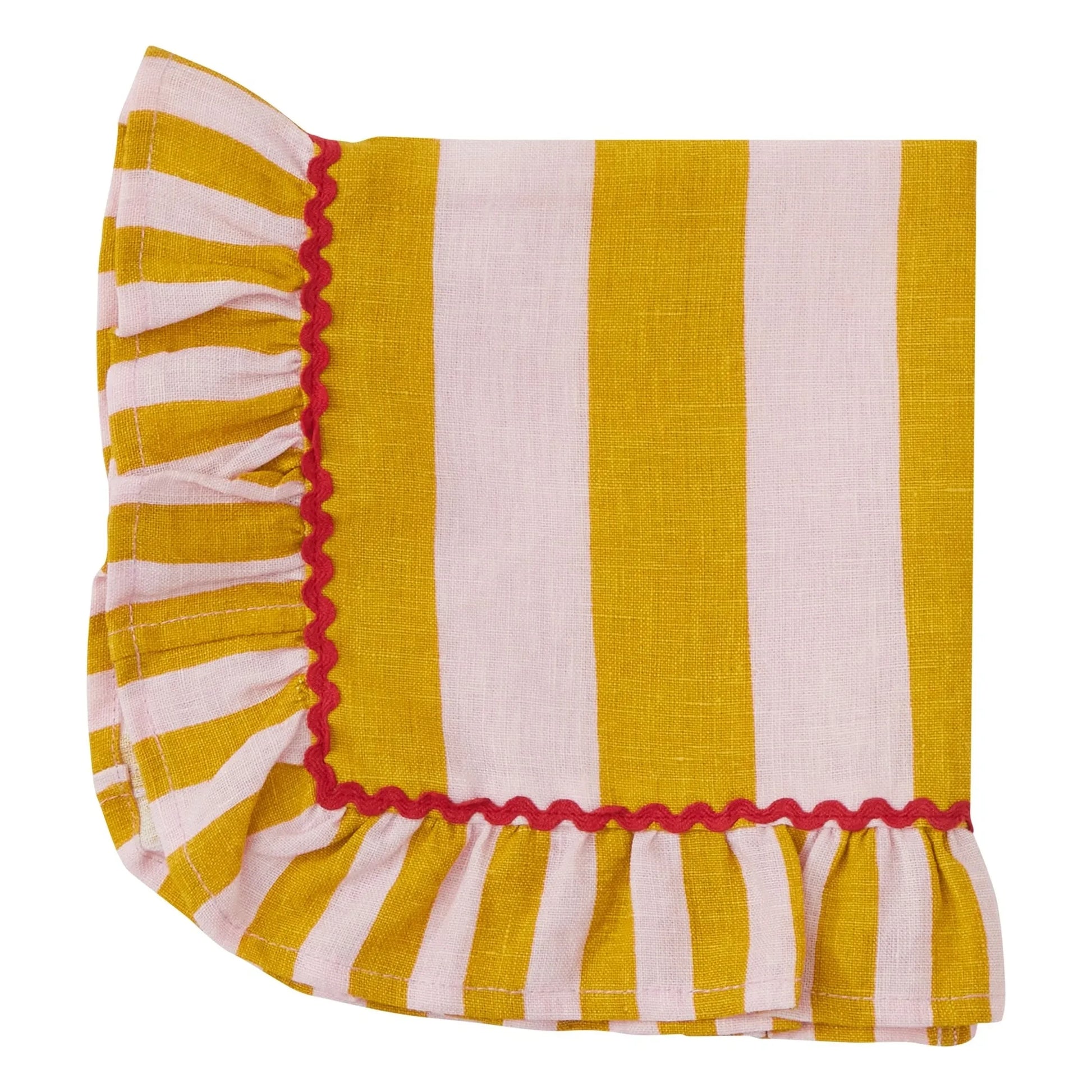 Bitossi - Striped towel | Mustard