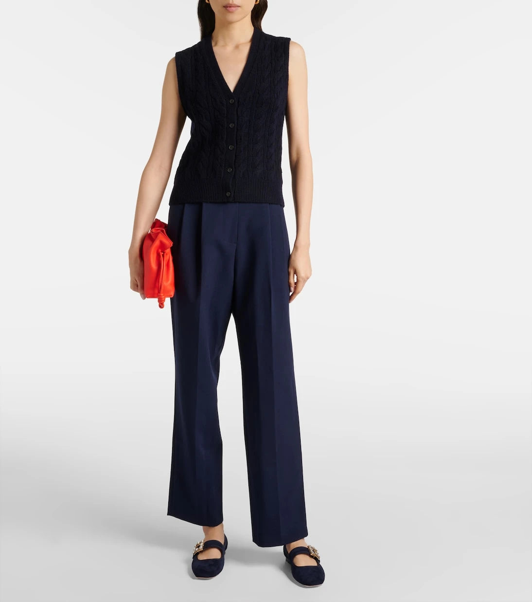 Roger Vivier - Très Vivier suede Mary Jane flats