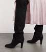 Black Suede Eve Over-The-Knee Boots 85