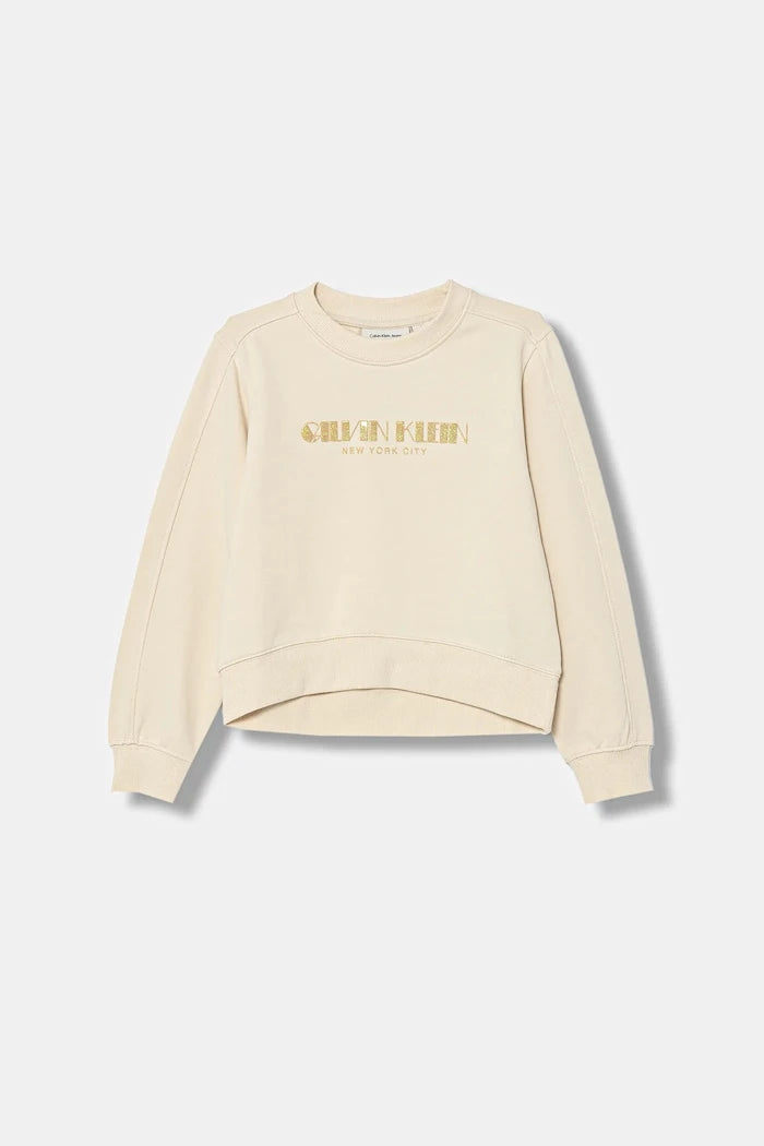 Детски памучен суичър Calvin Klein Jeans