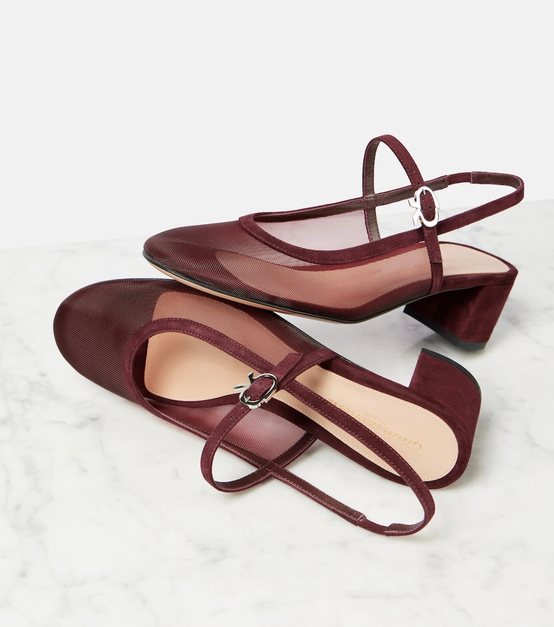 Gianvito Rossi - Francoise 45 slingback Mary Jane pumps