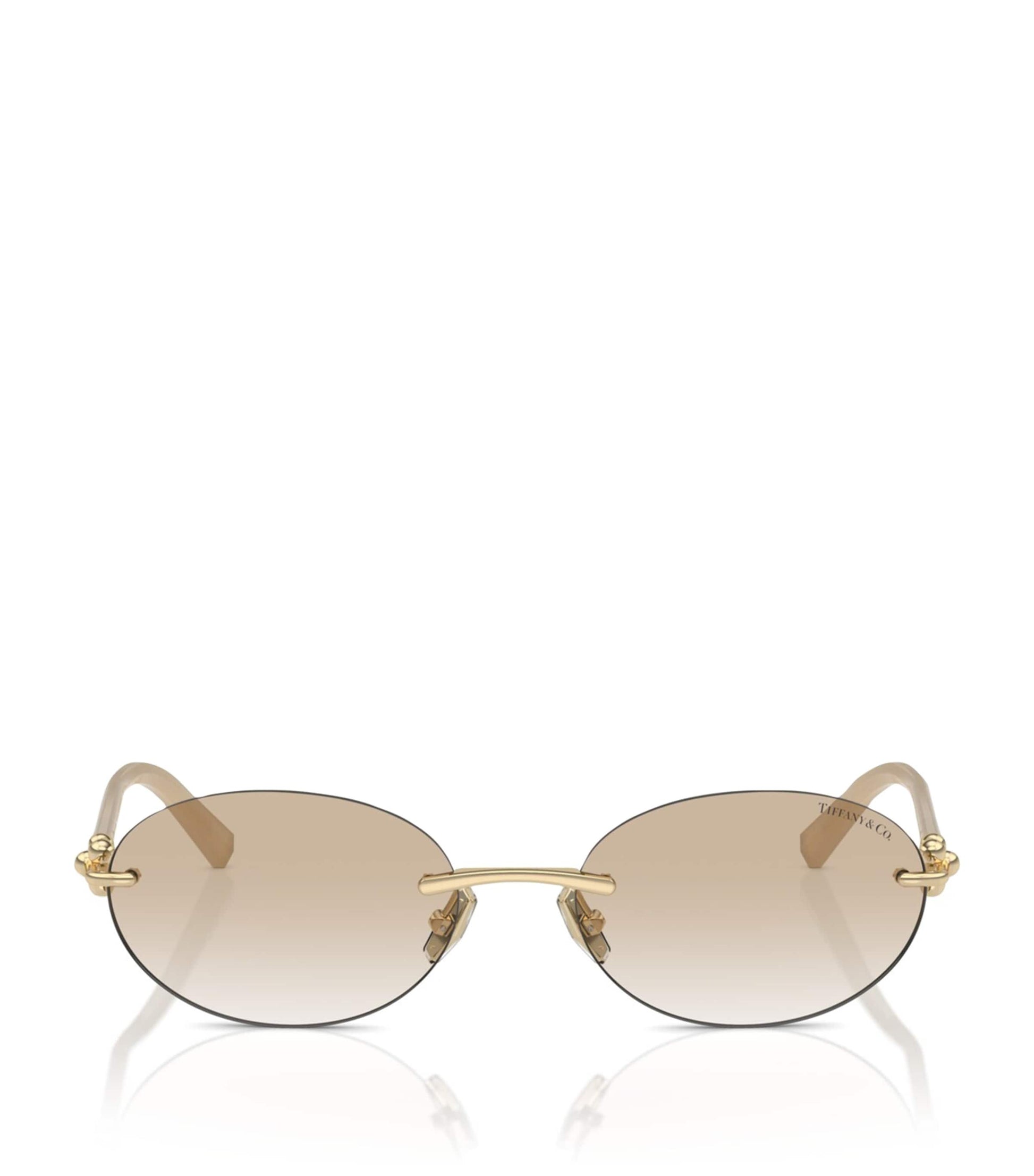 Tiffany & Co. Gold Metal Sunglasses