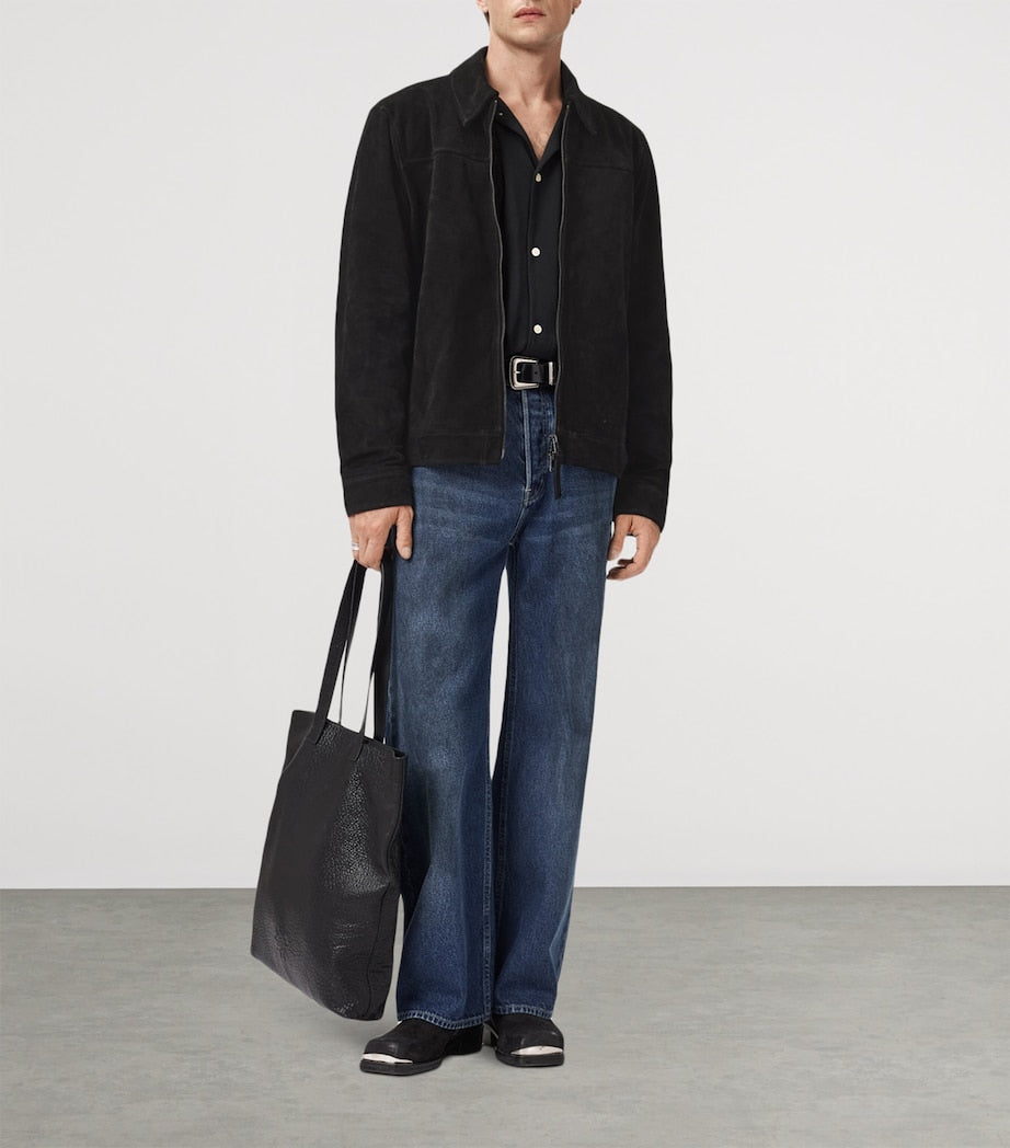 Black Suede Rhone Jacket