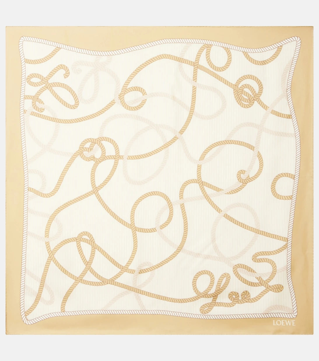 Loewe - Anagram silk twill scarf