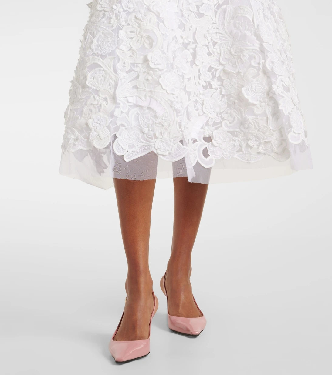 Carolina Herrera - Guipure lace midi dress