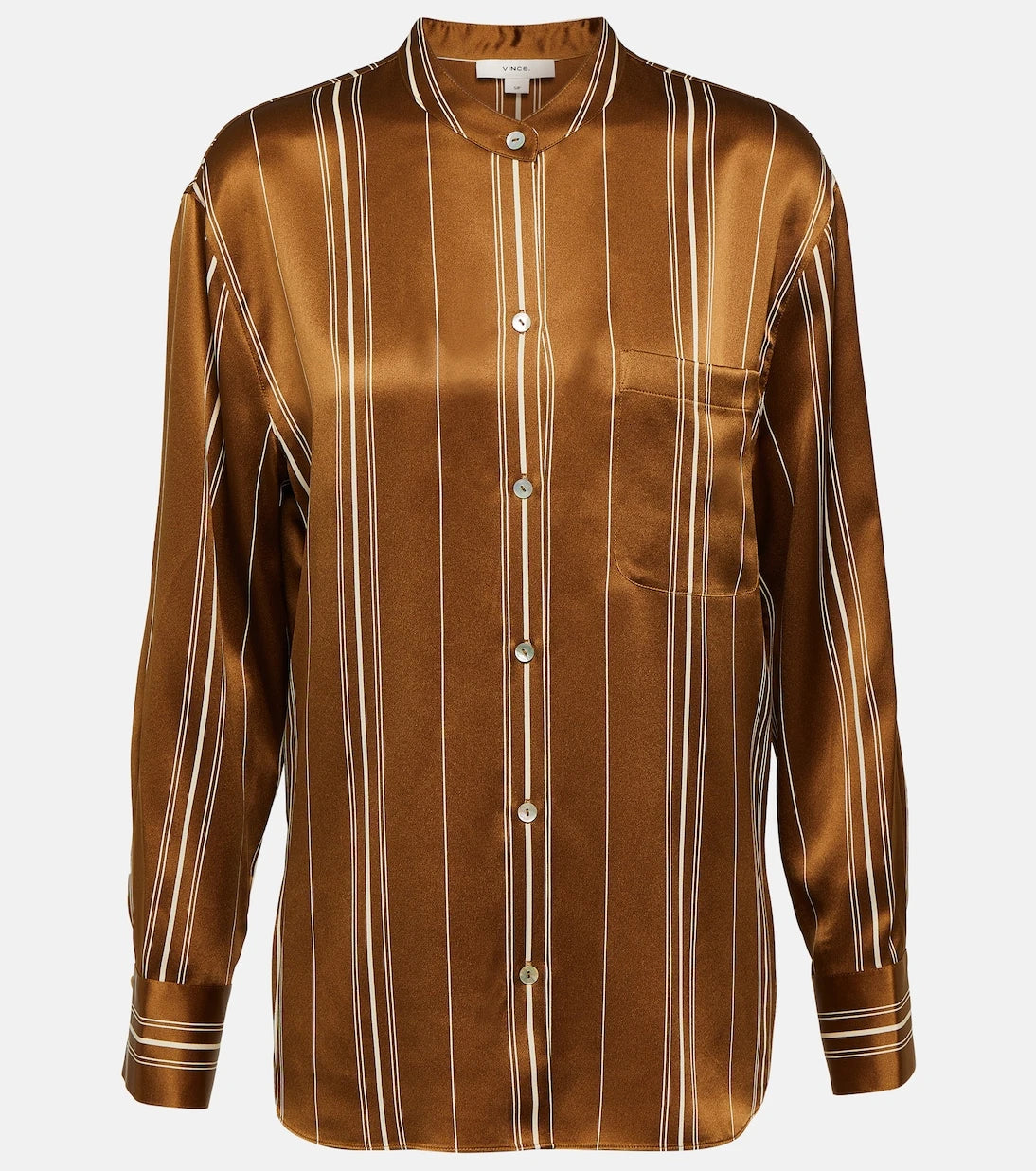 Vince - Striped silk shirt