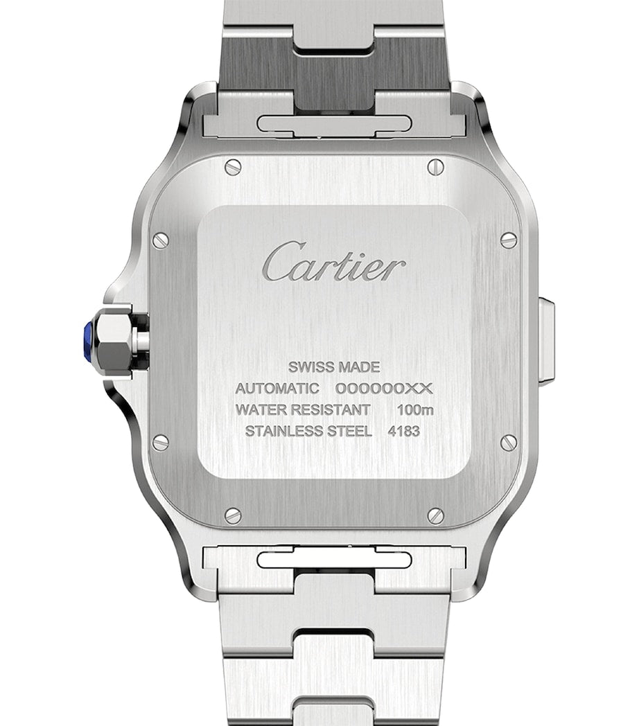 Stainless Steel and Yellow Gold Santos de Cartier Watch 43.3mm