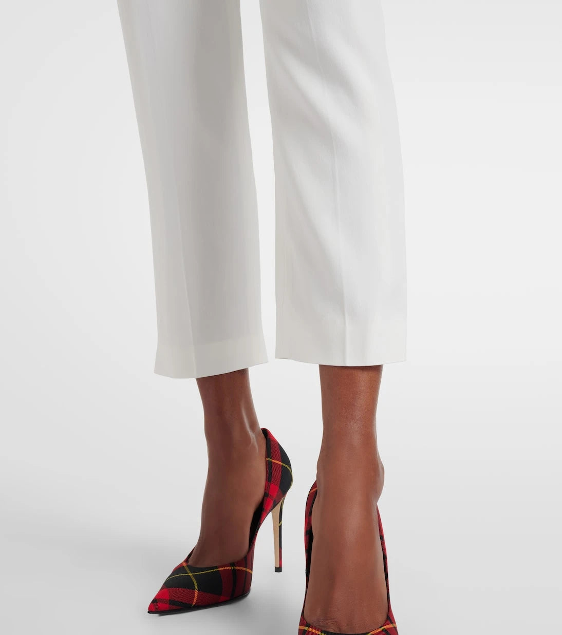 McQueen - Mid-rise slim crêpe pants