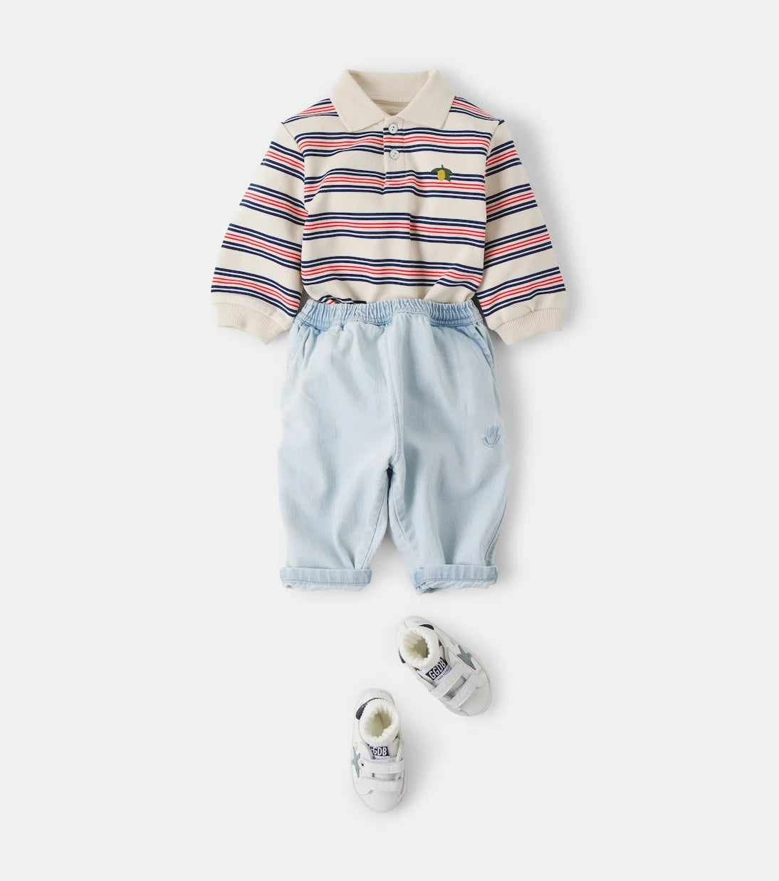 Konges Sløjd - Baby Spotty striped cotton romper