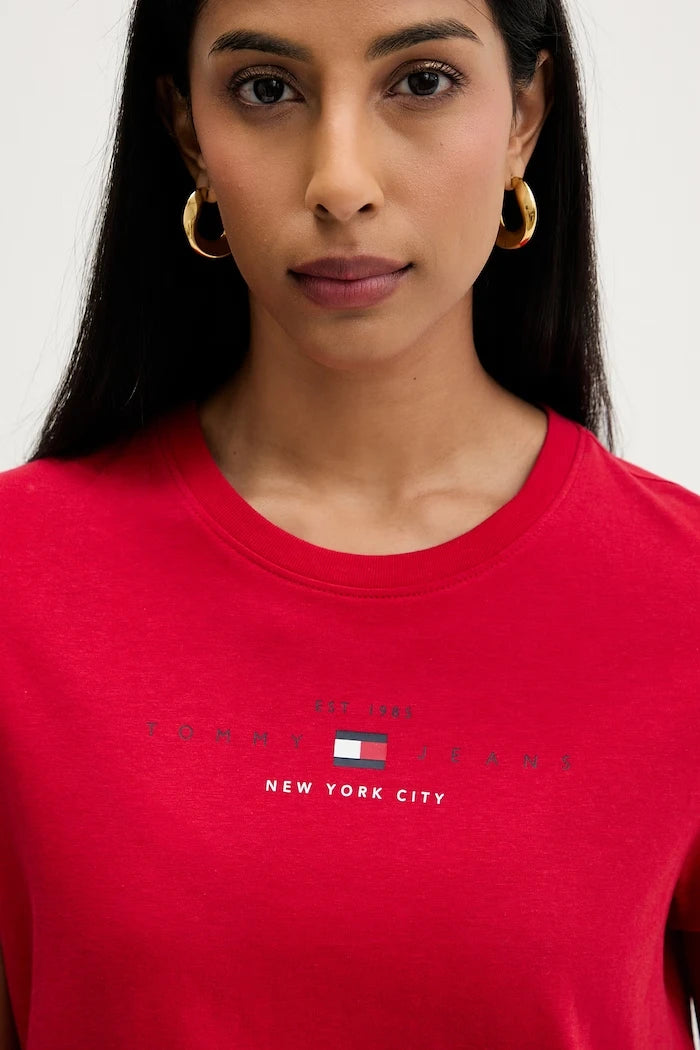 Tommy Jeans тениска дамска с памук