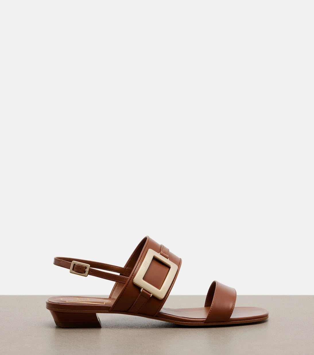Roger Vivier - Belle Vivier leather slingback sandals