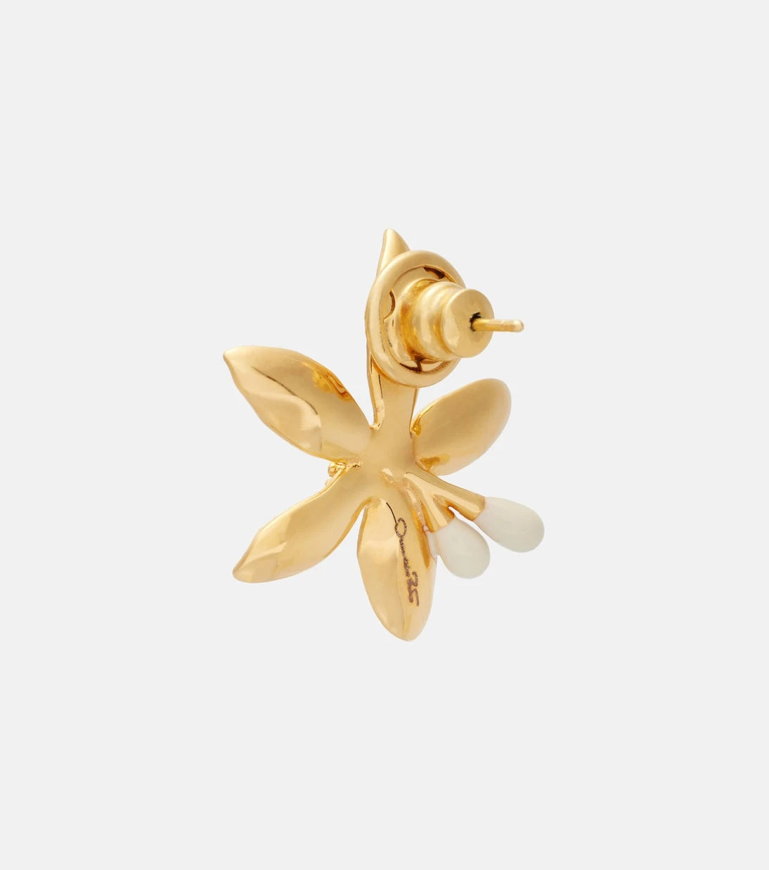 Oscar de la Renta - Orange Blossom enamel earrings