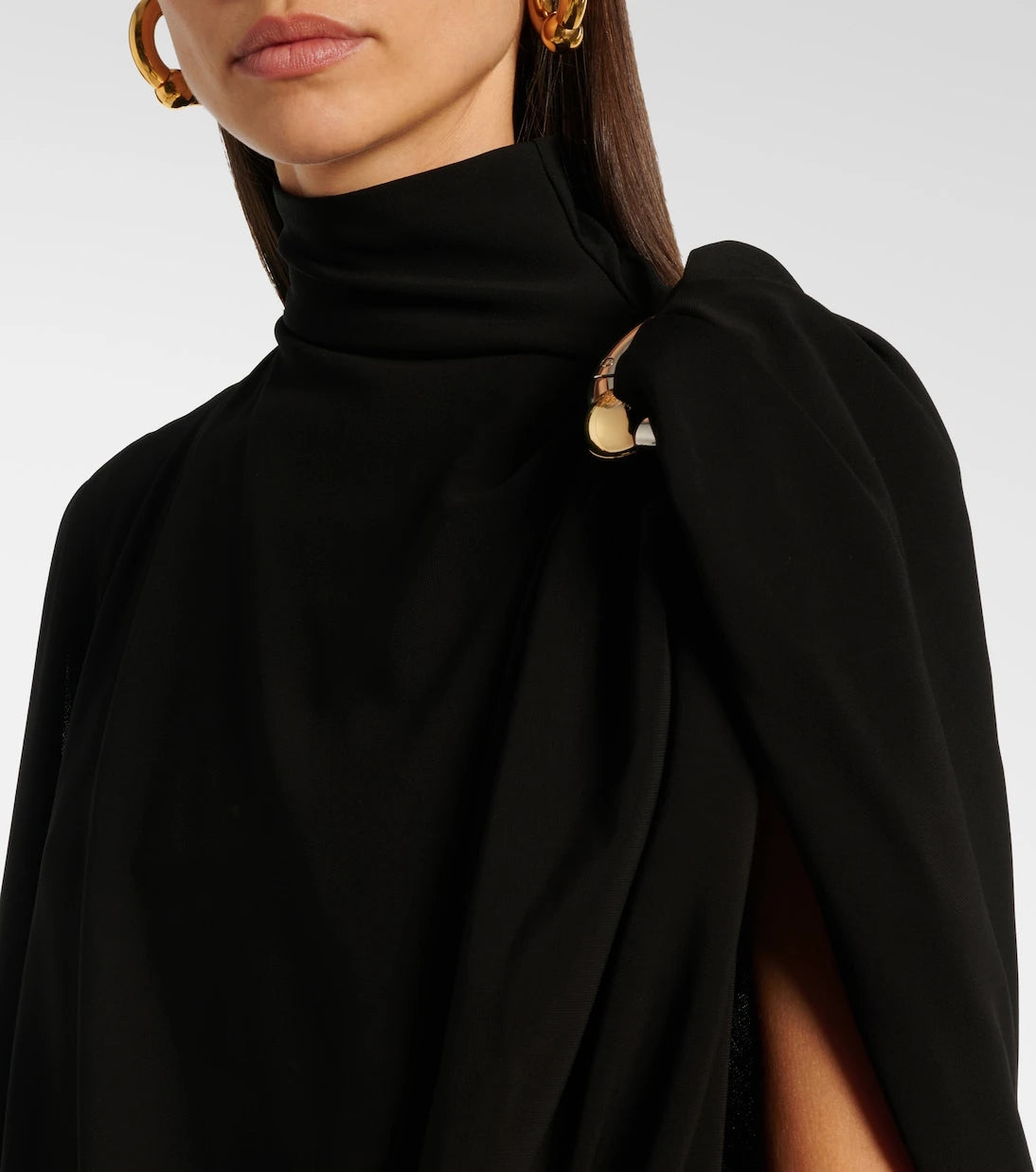 Jean Paul Gaultier - Draped embellished jersey minidress