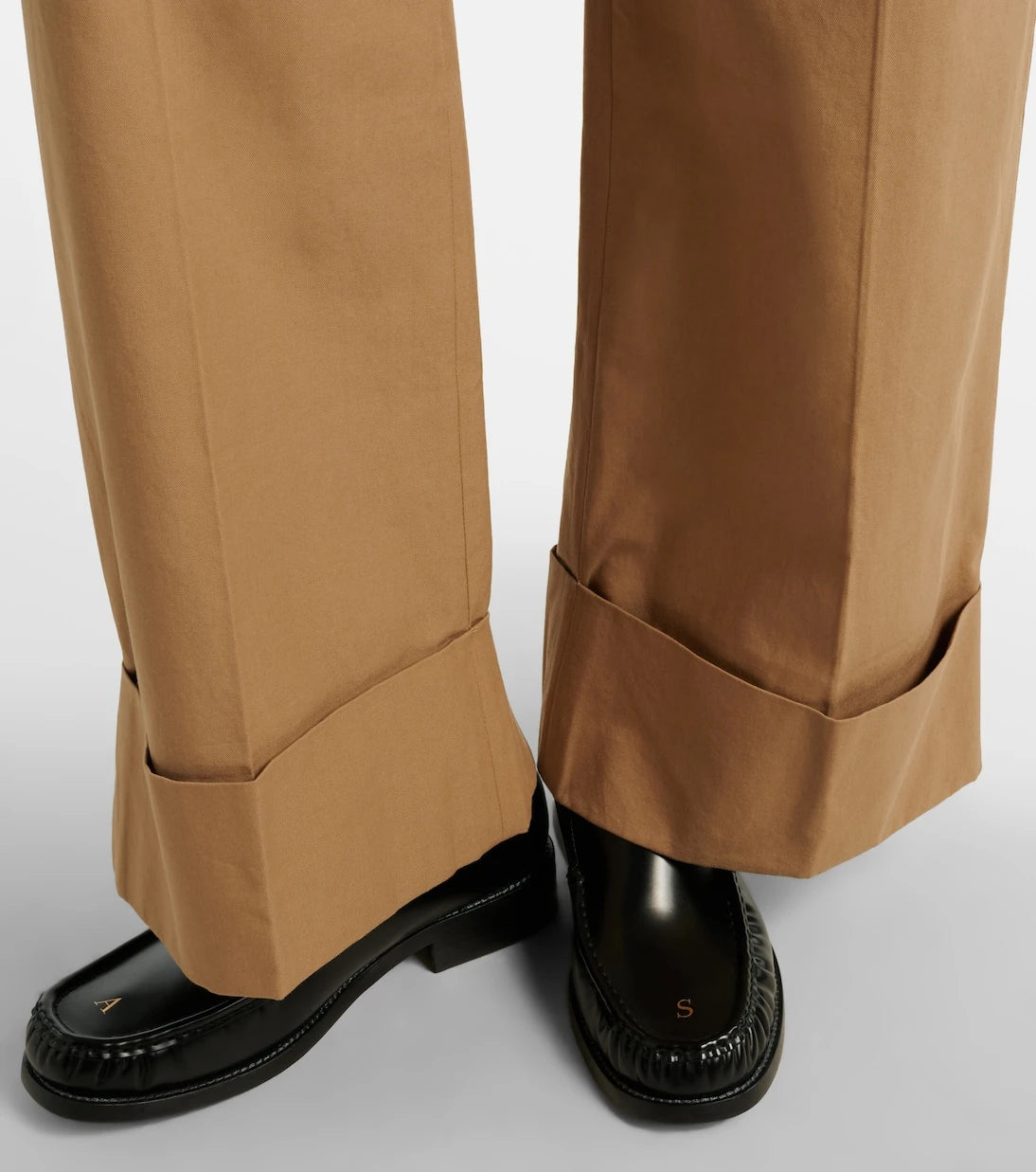 Frame - Cuffed Slim Palazzo wide-leg pants