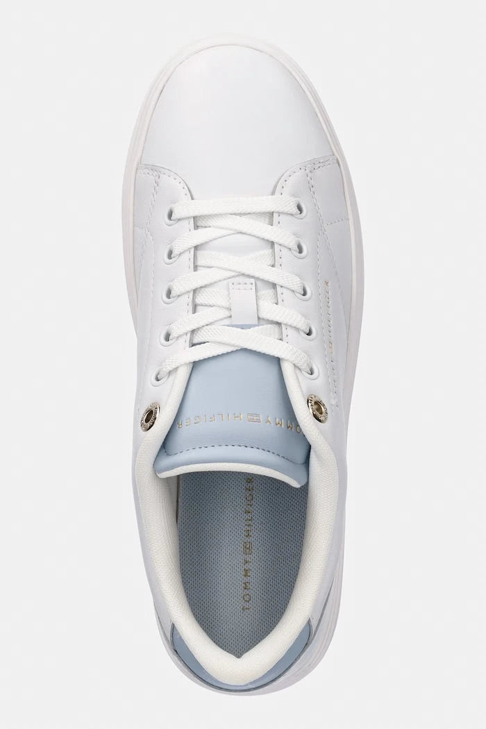 Tommy Hilfiger TH FEMININE CUPSOLE LEATHER kadın düşük spor ayakkabı