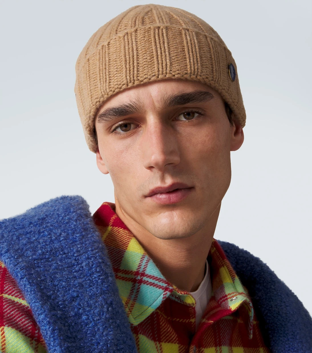 God's True Cashmere - Cashmere beanie with lapis lazuli