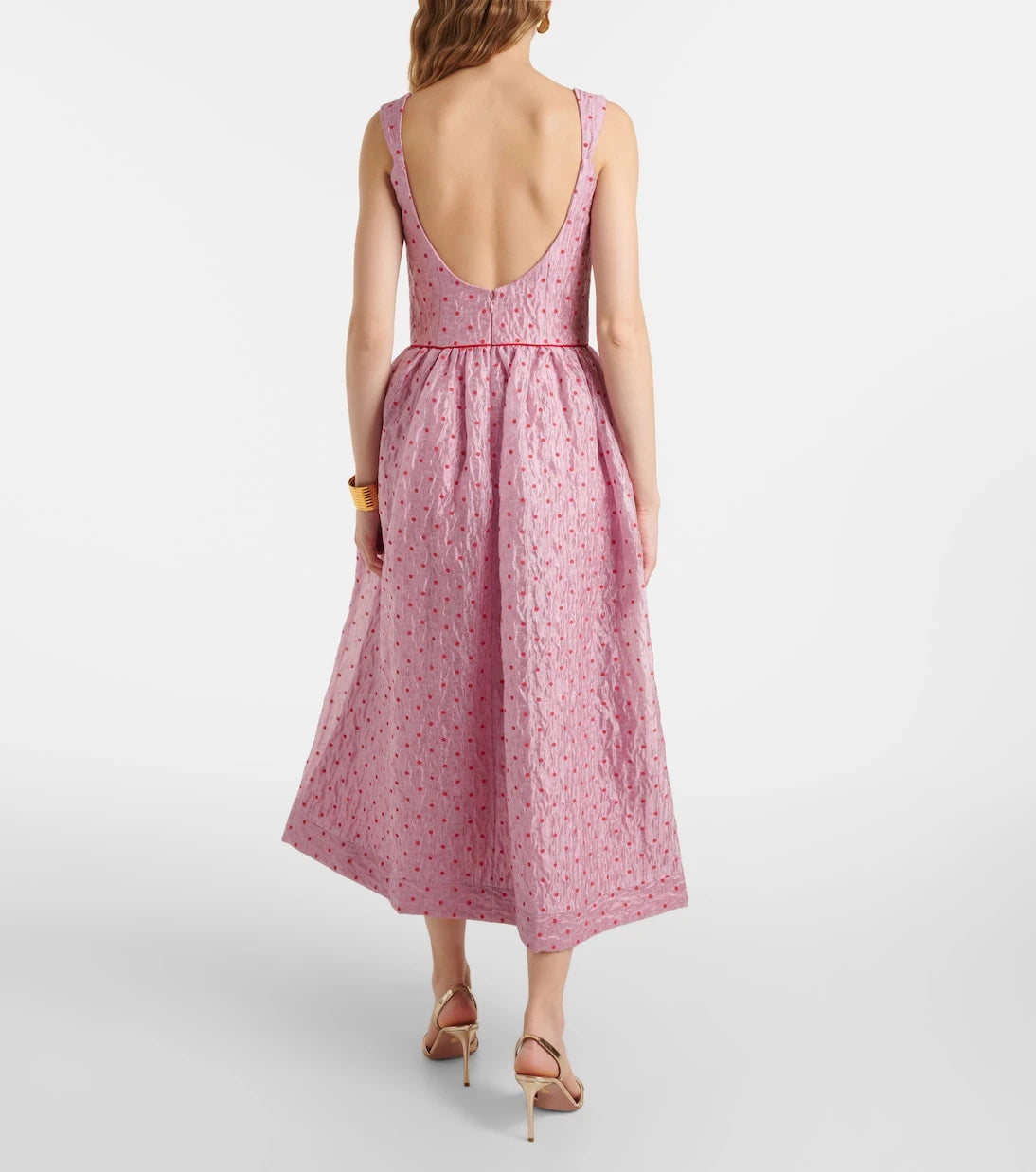 Markarian - Apple polka-dot corset dress