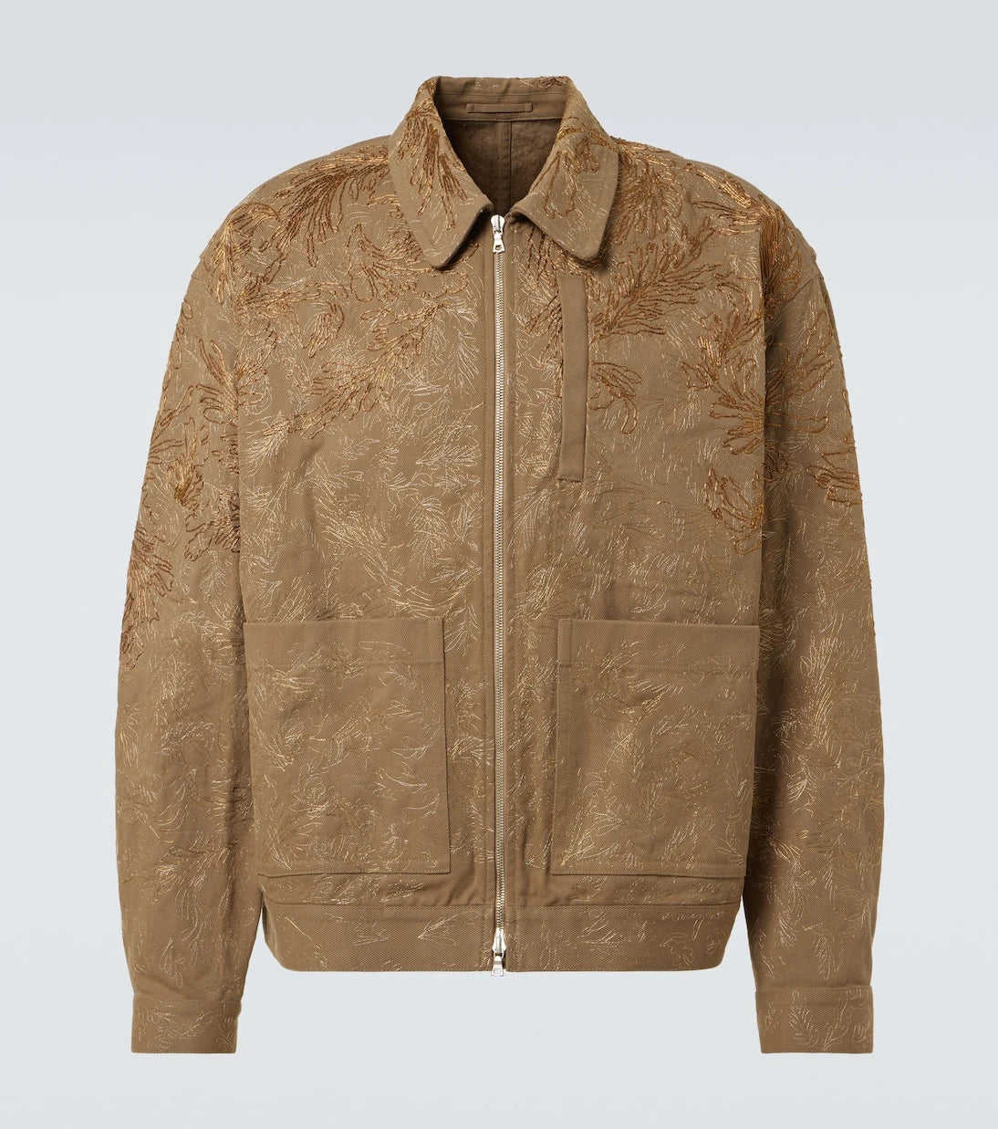 Dries Van Noten - Floral lamé cotton blouson