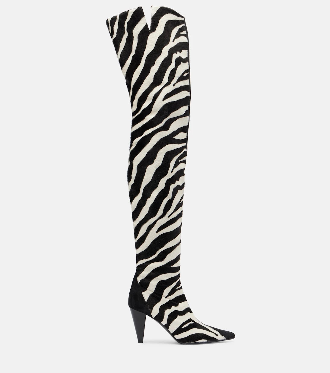 Khaite - Harvey 85 calf hair over-the-knee boots