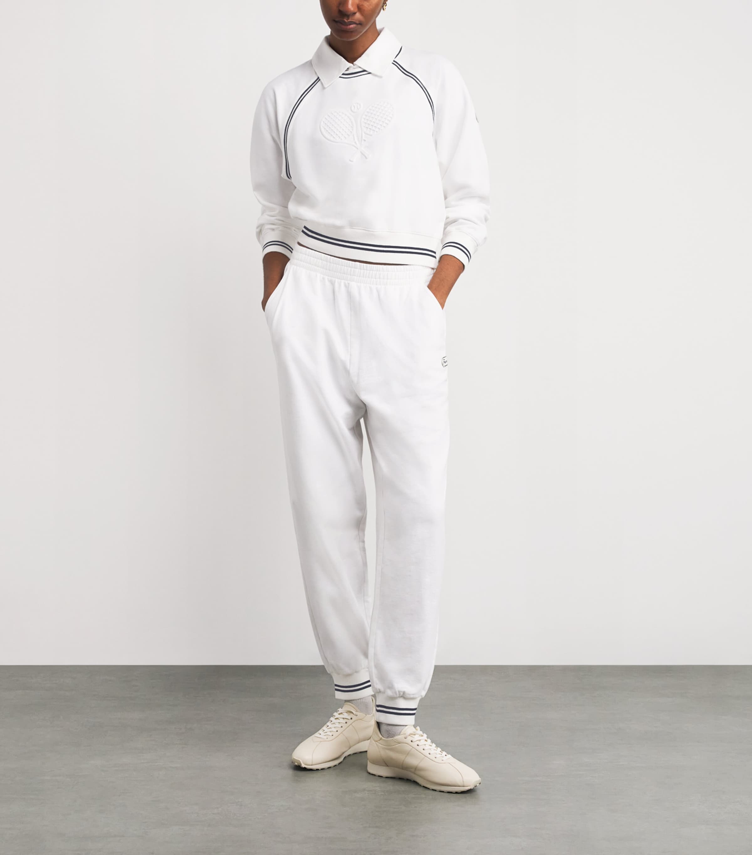 Stretch-Cotton Tennis Sweatshirt