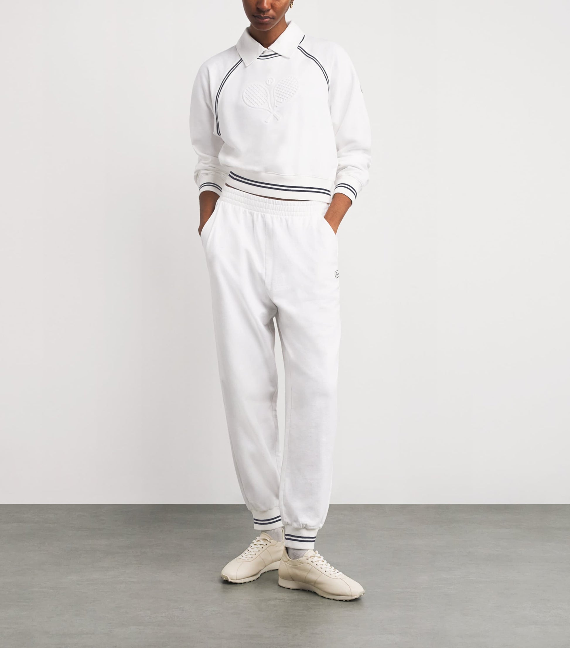 Stretch-Cotton Tennis Sweatshirt