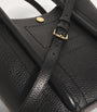 Black Grab Leather Rope Tote Bag