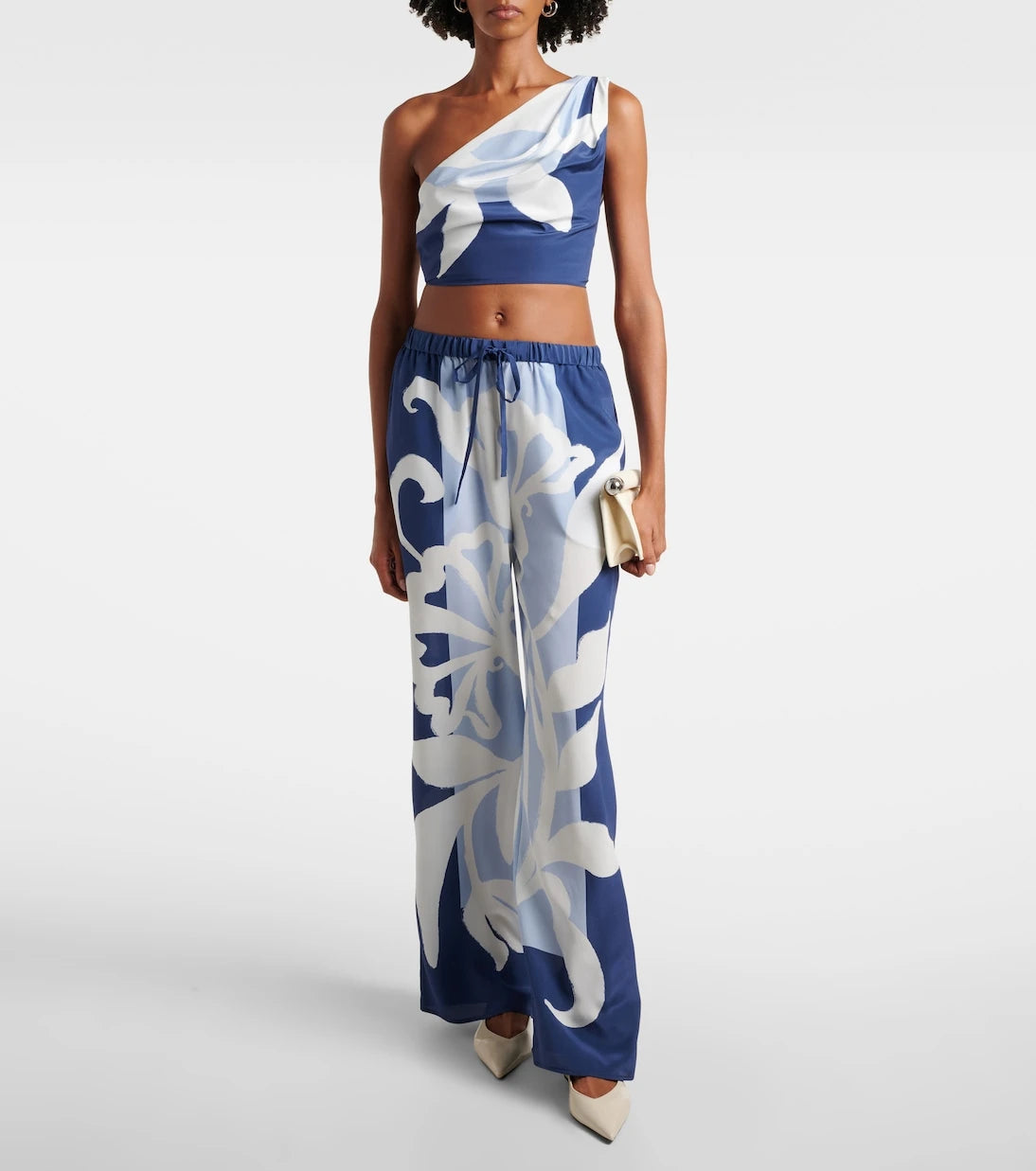 SIR - Portia floral silk crop top