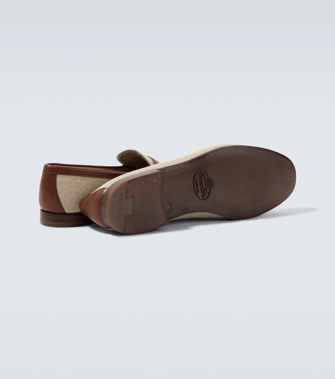 Church's - Leather-trimmed loafers