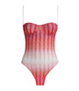 Missoni Red Ombré Zigzag Underwired Swimsuit