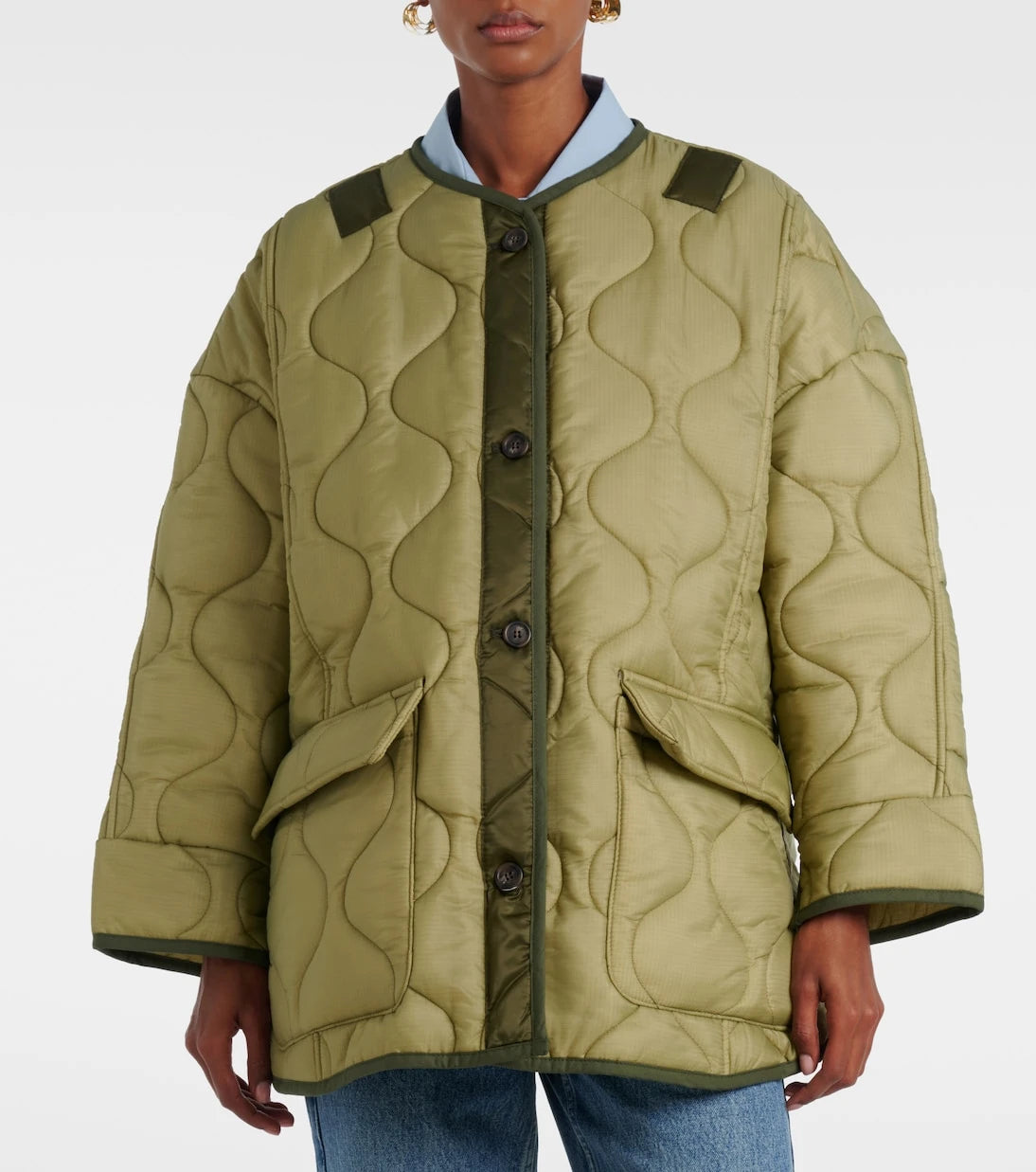 The Frankie Shop - Teddy oversized quilted jacket