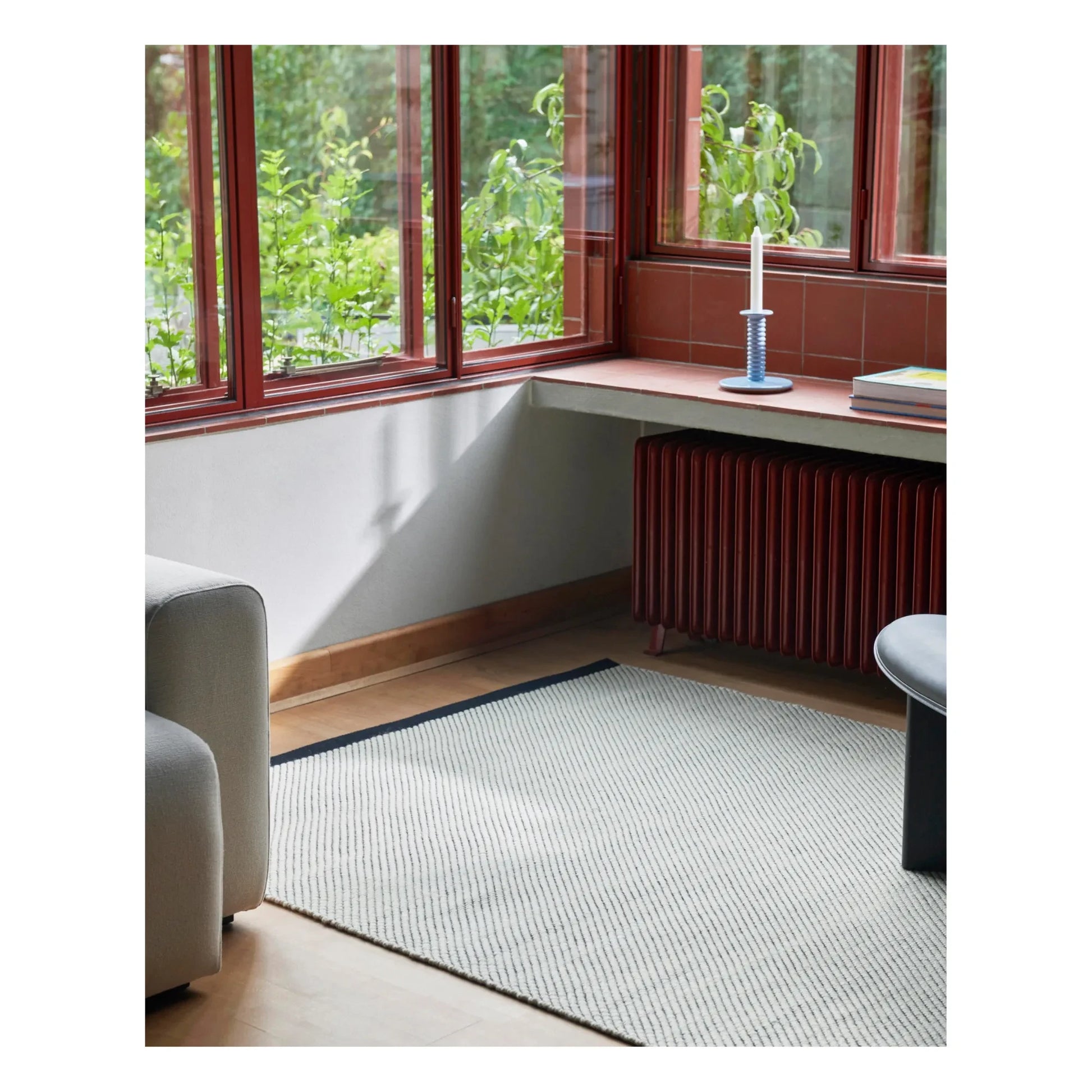 Hay - Barro terracotta candlestick, Rui Pereira | Light blue
