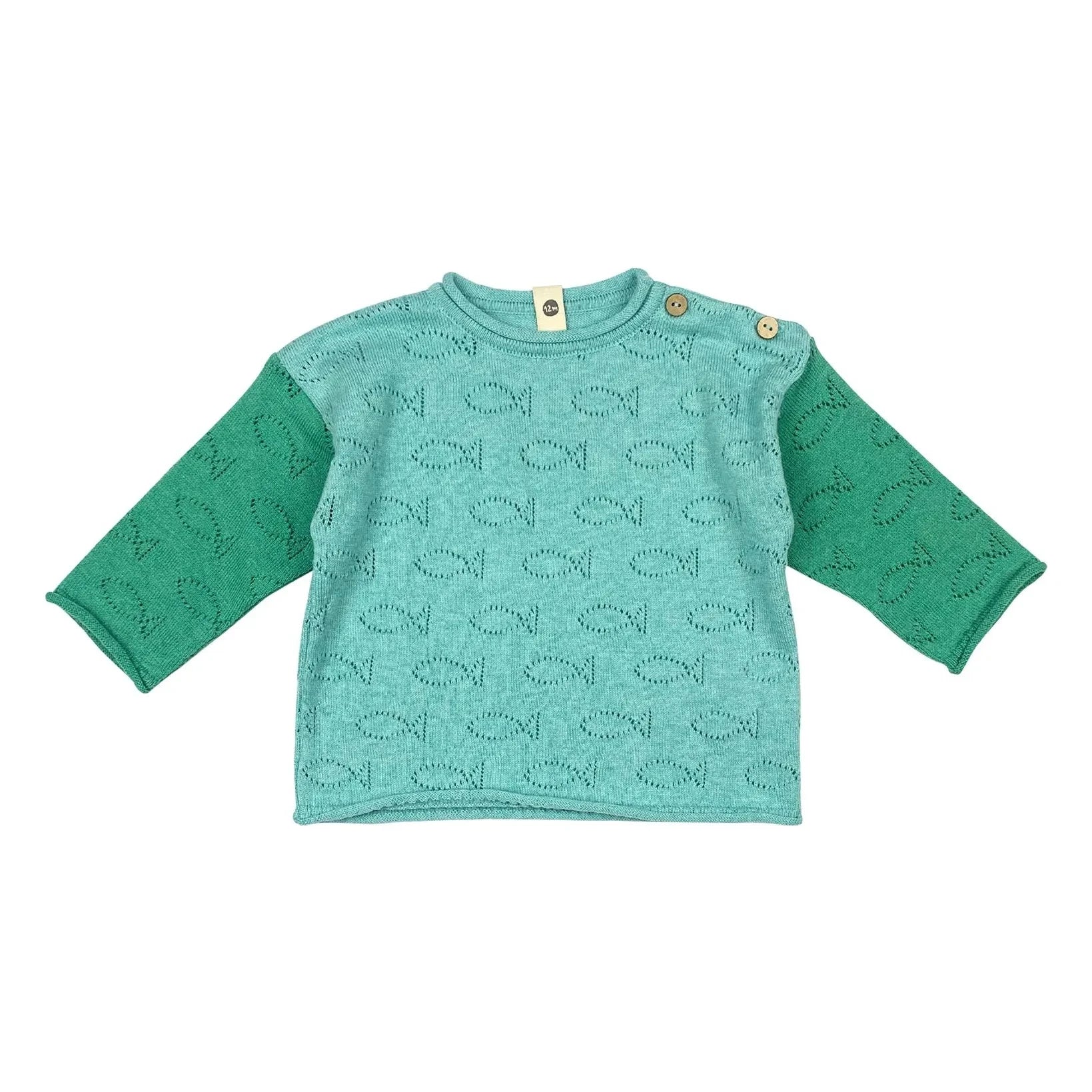 Bayiri - Underwater organic cotton sweater | Green