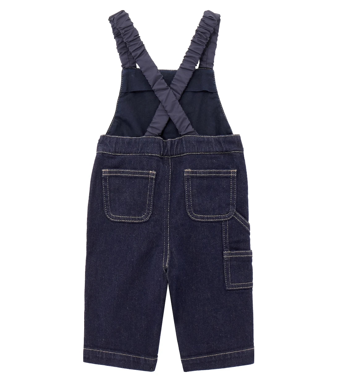 Moncler Enfant - Baby logo denim overalls