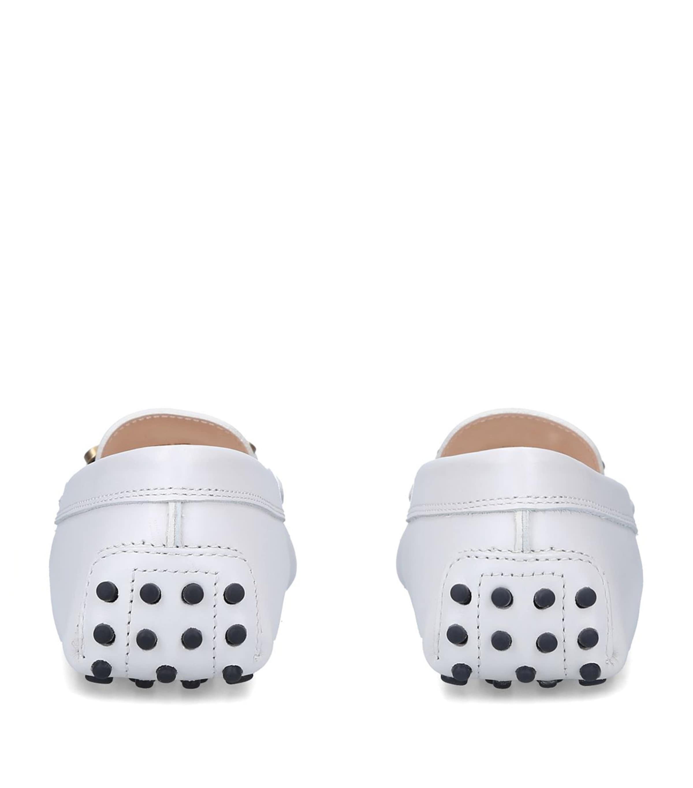 Tod's Beige Leather Kate Gommino Driving Shoes