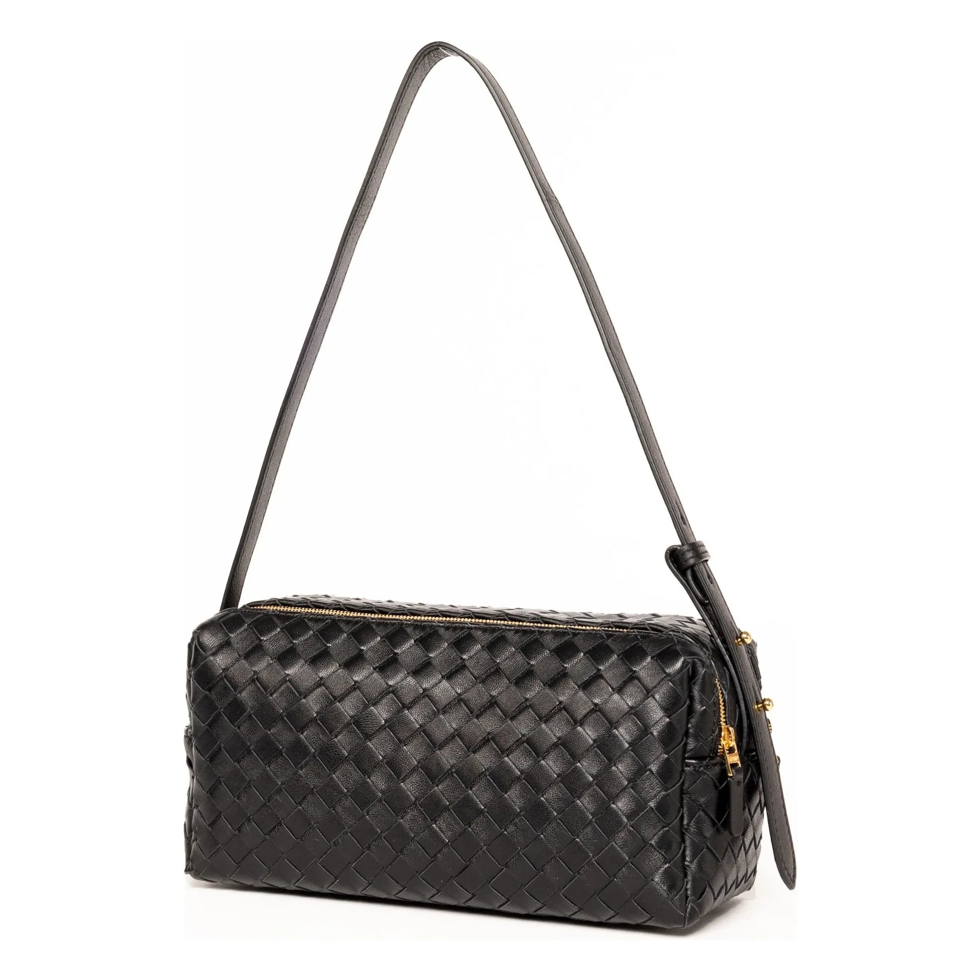 Elleme - Braided Leather Pencil Bag | Black