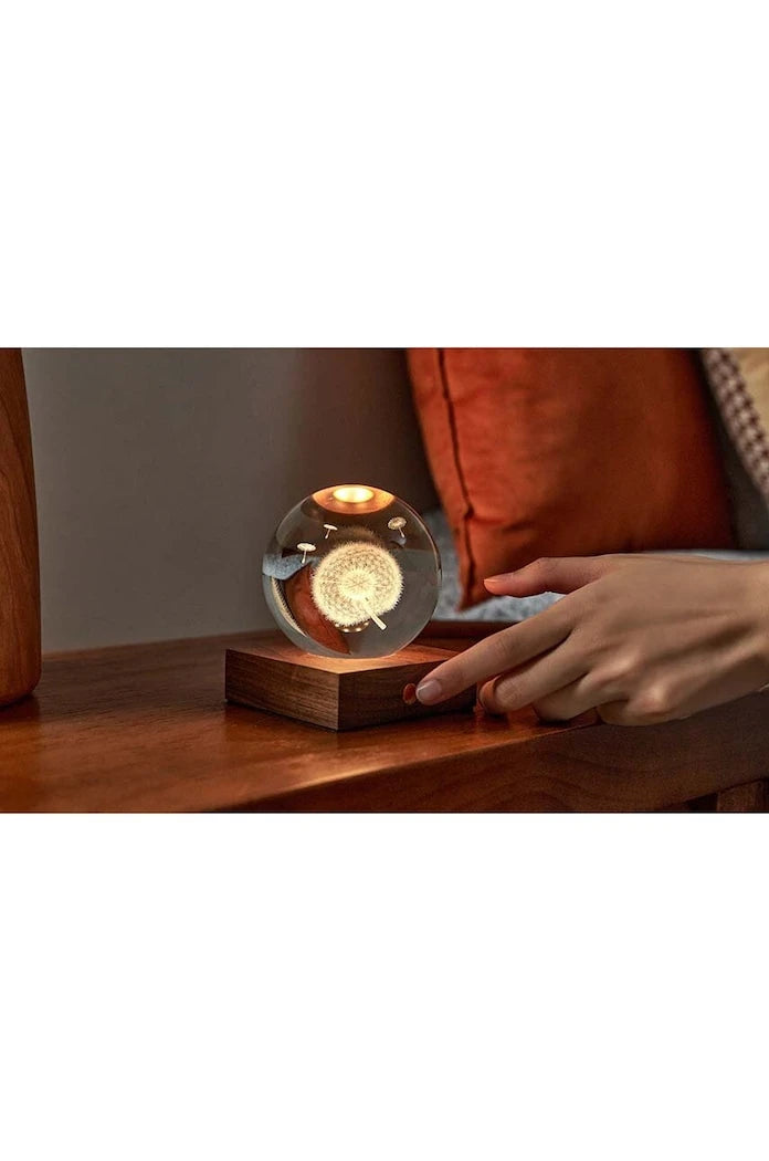 Gingko Design Amber Crystal Light LED Lamba