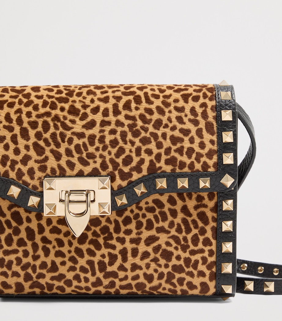 Small Leather Rockstud Shoulder Bag